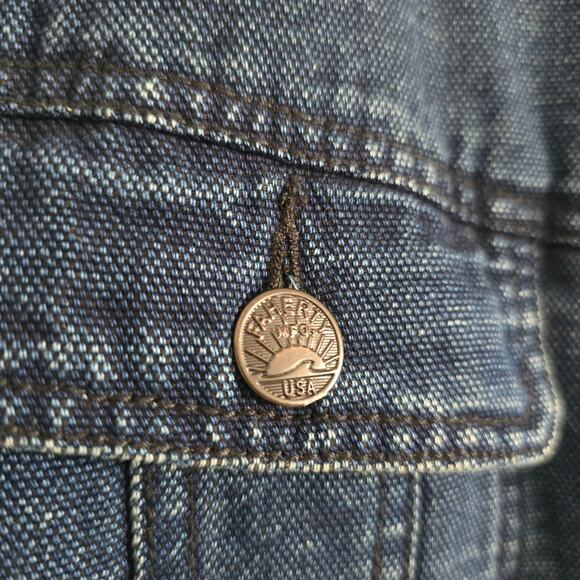 *NWT Faherty Mens Sherpa Lined Storm Rider Jacket Indigo Blue Size S Utility - Picture 5 of 11